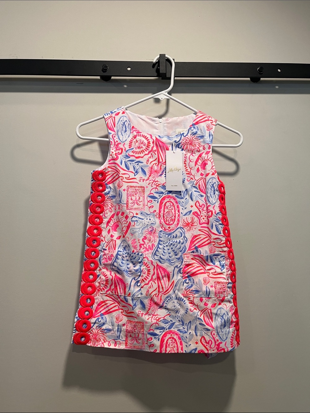 NWT Lilly Pulitzer Pink, Blue & Red Floral Shift Dress